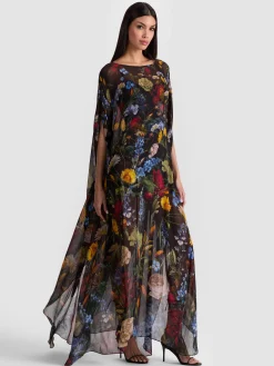 Alice and Olivia LINN CAPE MAXI DRESS