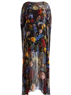Alice and Olivia LINN CAPE MAXI DRESS
