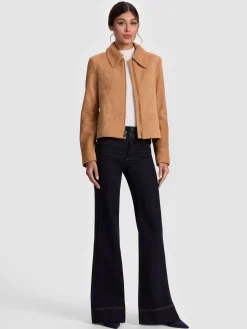 Alice and Olivia LOGAN SUEDE COAT