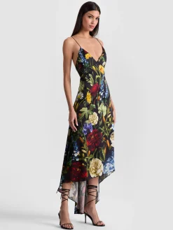Alice and Olivia LUCIANA SLIP DRESS