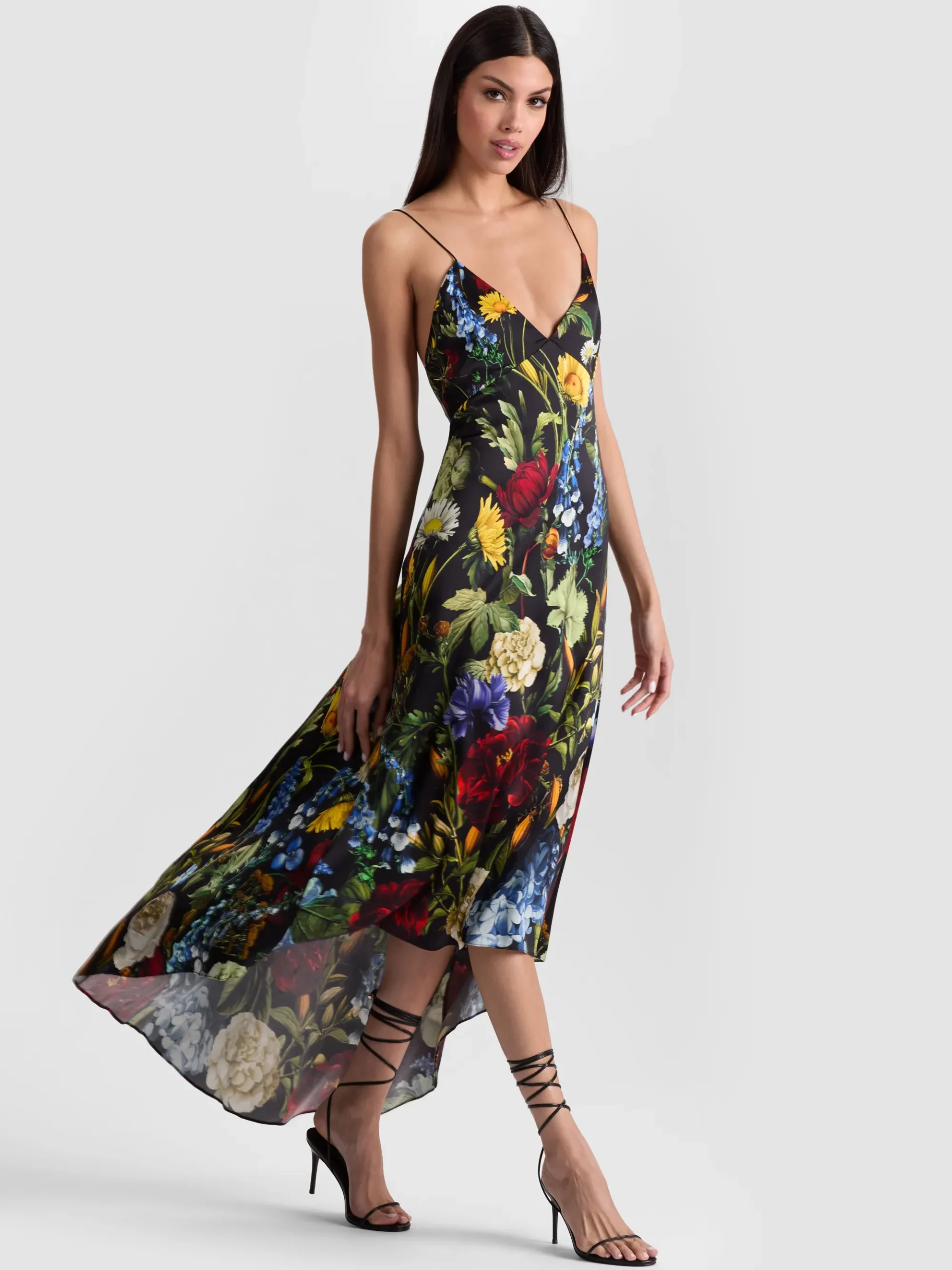 Alice and Olivia LUCIANA SLIP DRESS