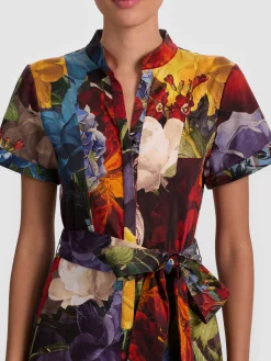 Alice and Olivia LUCY MIDI SHIRT DRESS