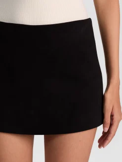Alice and Olivia MACE SUEDE MINI SKORT