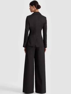 Alice and Olivia MACEY CINCHED WAIST BLAZER