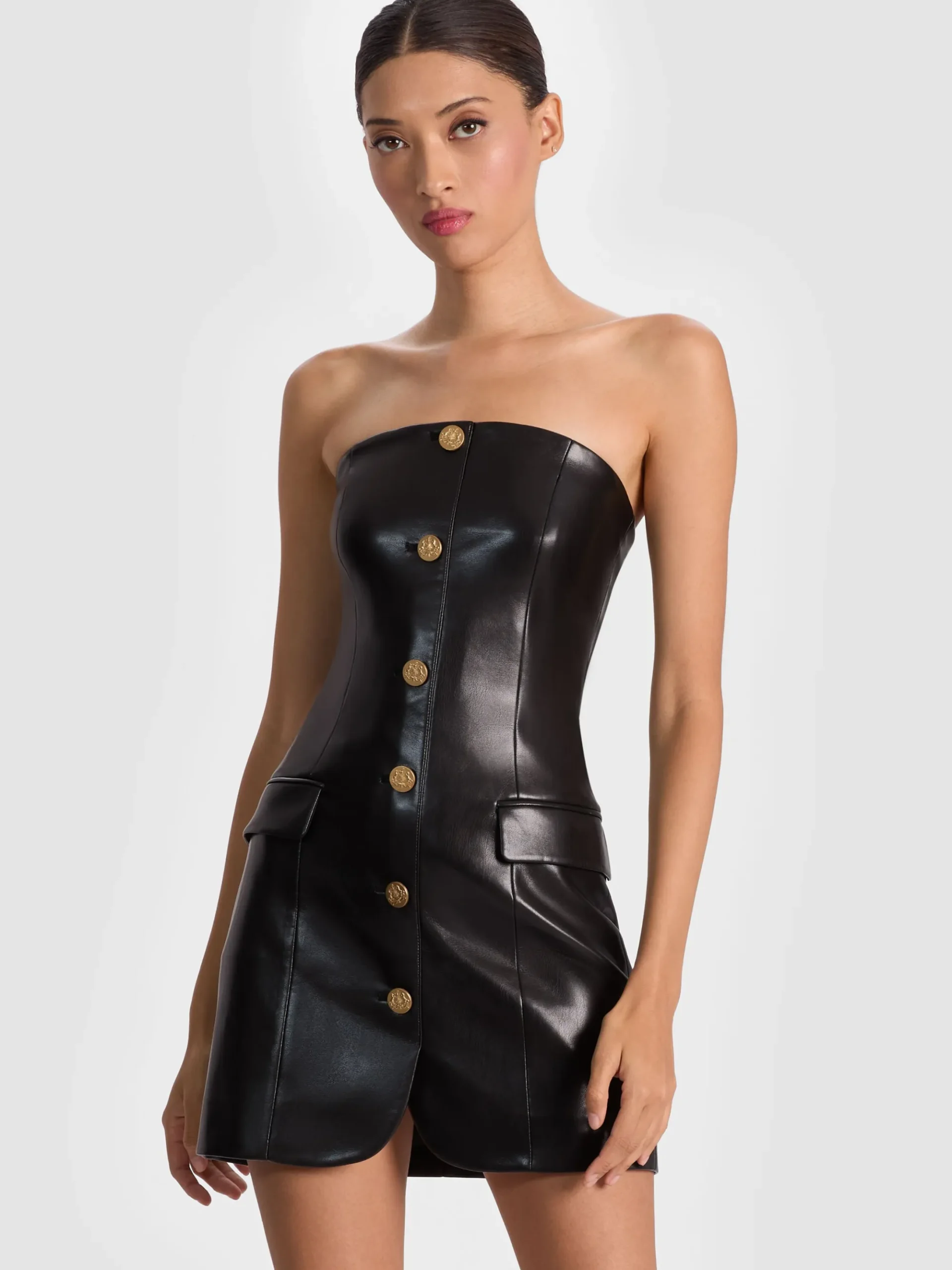 Alice and Olivia MADISON VEGAN MINI BLAZER DRESS