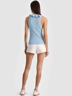 Alice and Olivia MARNIE RUFFLE TANK