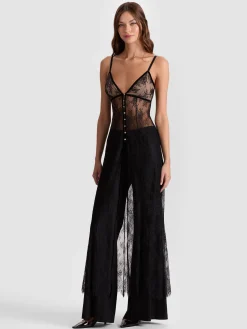 Alice and Olivia MELODIE LACE MAXI TOP