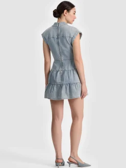 Alice and Olivia MILA DENIM MINI DRESS