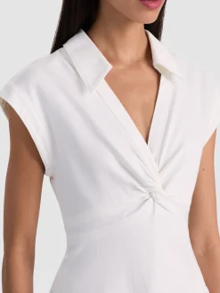 Alice and Olivia MILA DENIM MINI DRESS