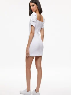 Alice and Olivia MIMI DENIM MINI DRESS