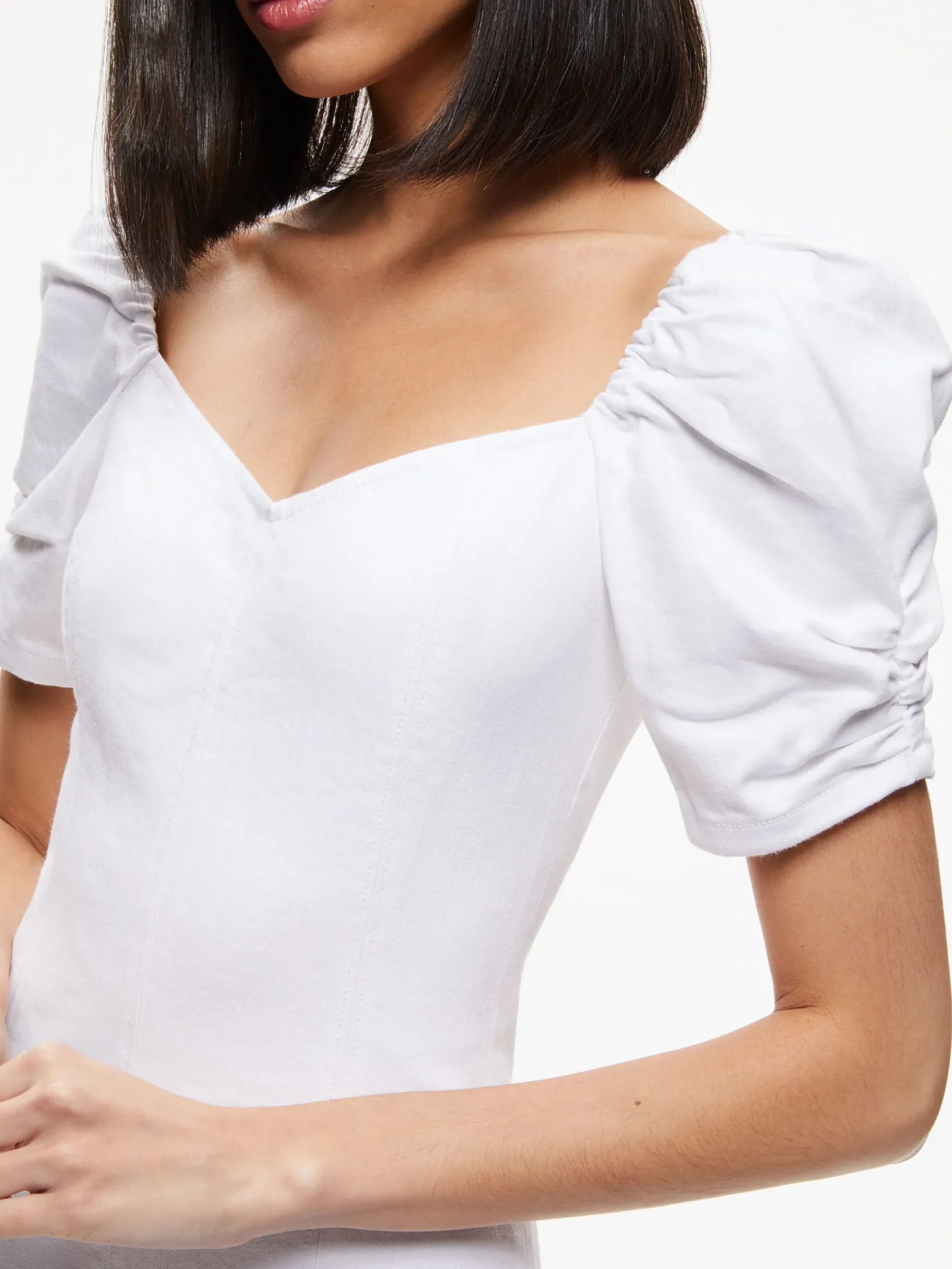 Alice and Olivia MIMI DENIM MINI DRESS