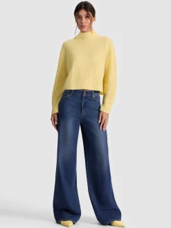 Alice and Olivia NANCE CASHMERE TURTLENECK