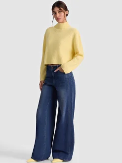 Alice and Olivia NANCE CASHMERE TURTLENECK