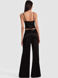 Alice and Olivia NINA EMBELLISHED BUSTIER TOP