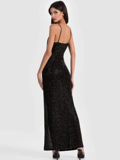 Alice and Olivia NINA EMBELLISHED MAXI DRESS
