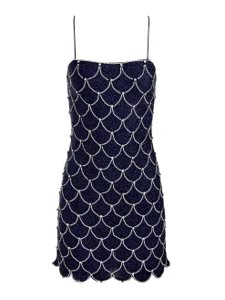 Alice and Olivia NINA EMBELLISHED MINI DRESS