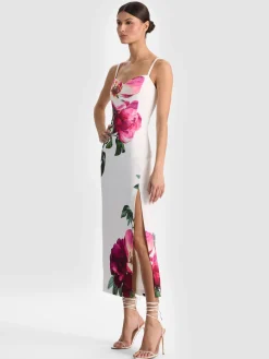 Alice and Olivia NINA MIDI DRESS