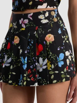 Alice and Olivia NOAH PLEATED MINI SKORT