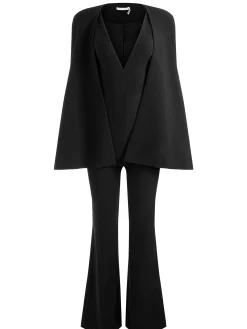 Alice and Olivia NOVA CAPE JUMPSUIT