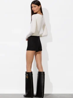 Alice and Olivia OLEA LONG SLEEVE BODYSUIT