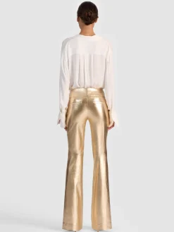 Alice and Olivia OLIVIA VEGAN BOOTCUT PANT