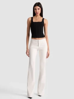 Alice and Olivia OLIVIA VEGAN BOOTCUT PANT