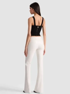 Alice and Olivia OLIVIA VEGAN BOOTCUT PANT