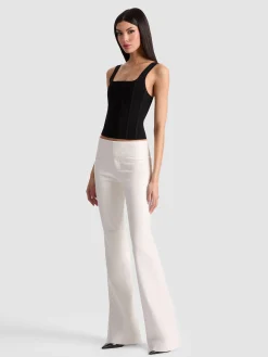 Alice and Olivia OLIVIA VEGAN BOOTCUT PANT