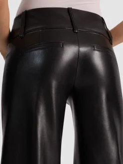 Alice and Olivia OLIVIA VEGAN WIDE LEG PANT