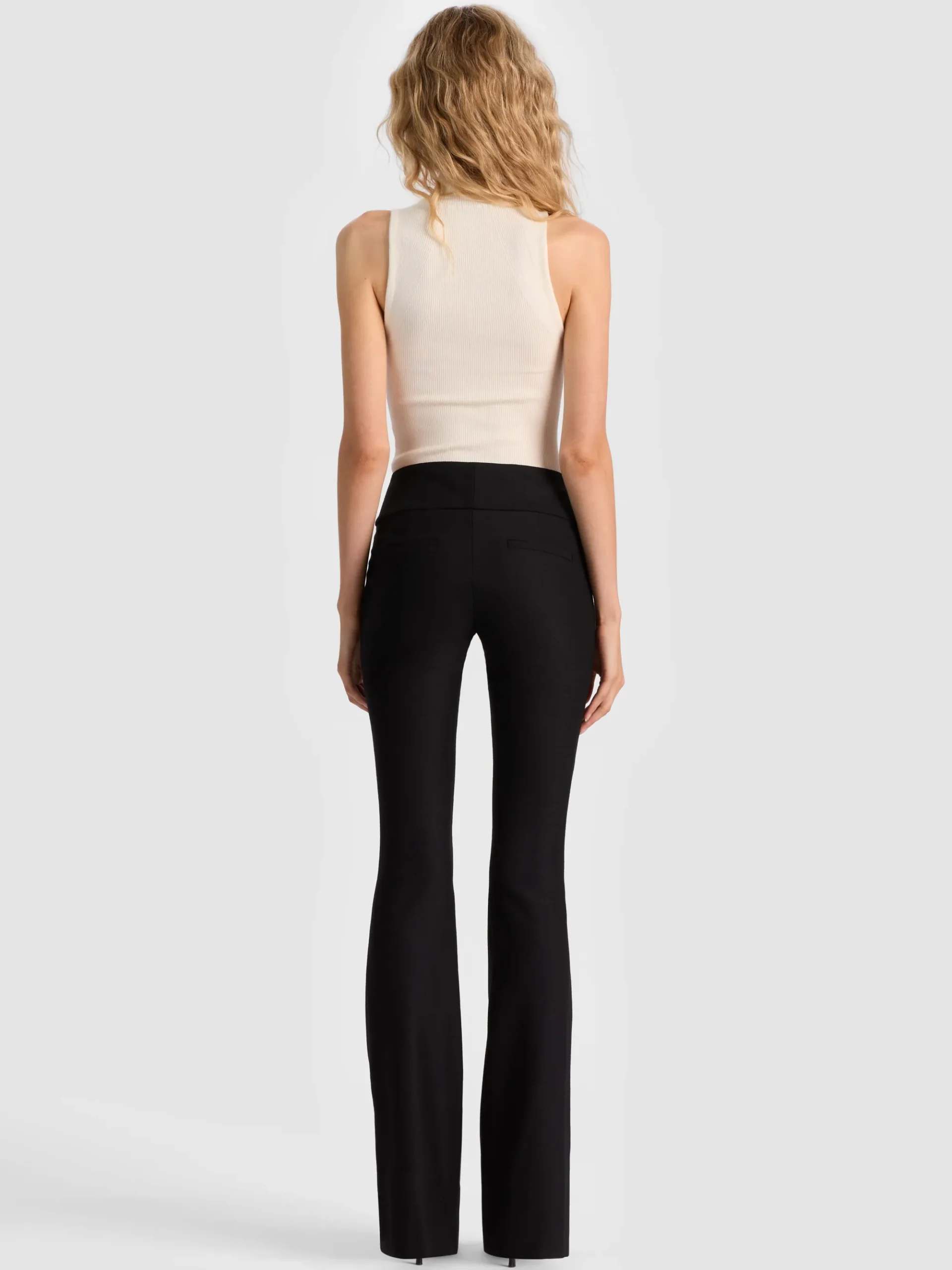 Alice and Olivia OLIVIA WOOL BOOTCUT PANT