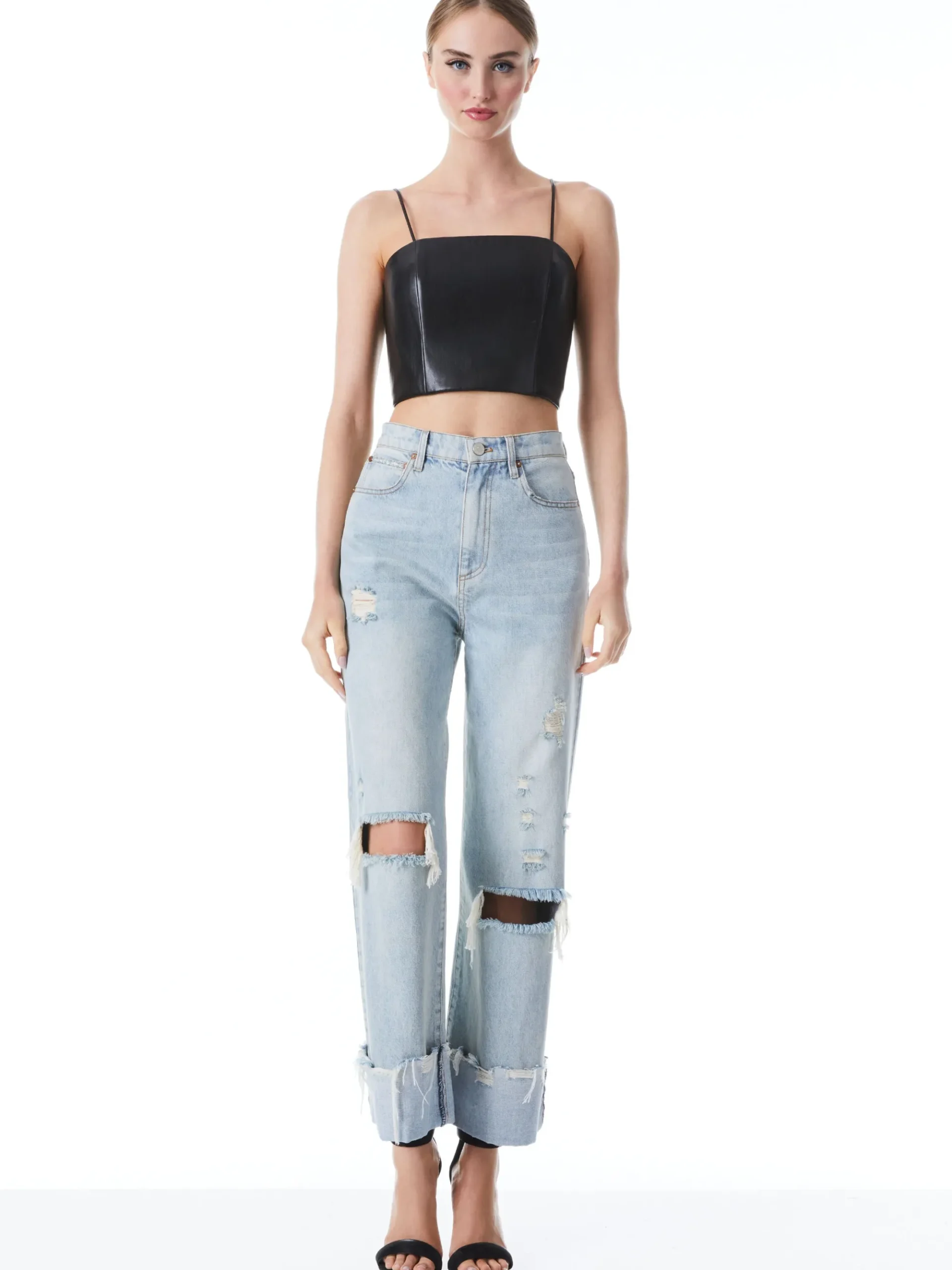 Alice and Olivia PEARLE VEGAN BUSTIER