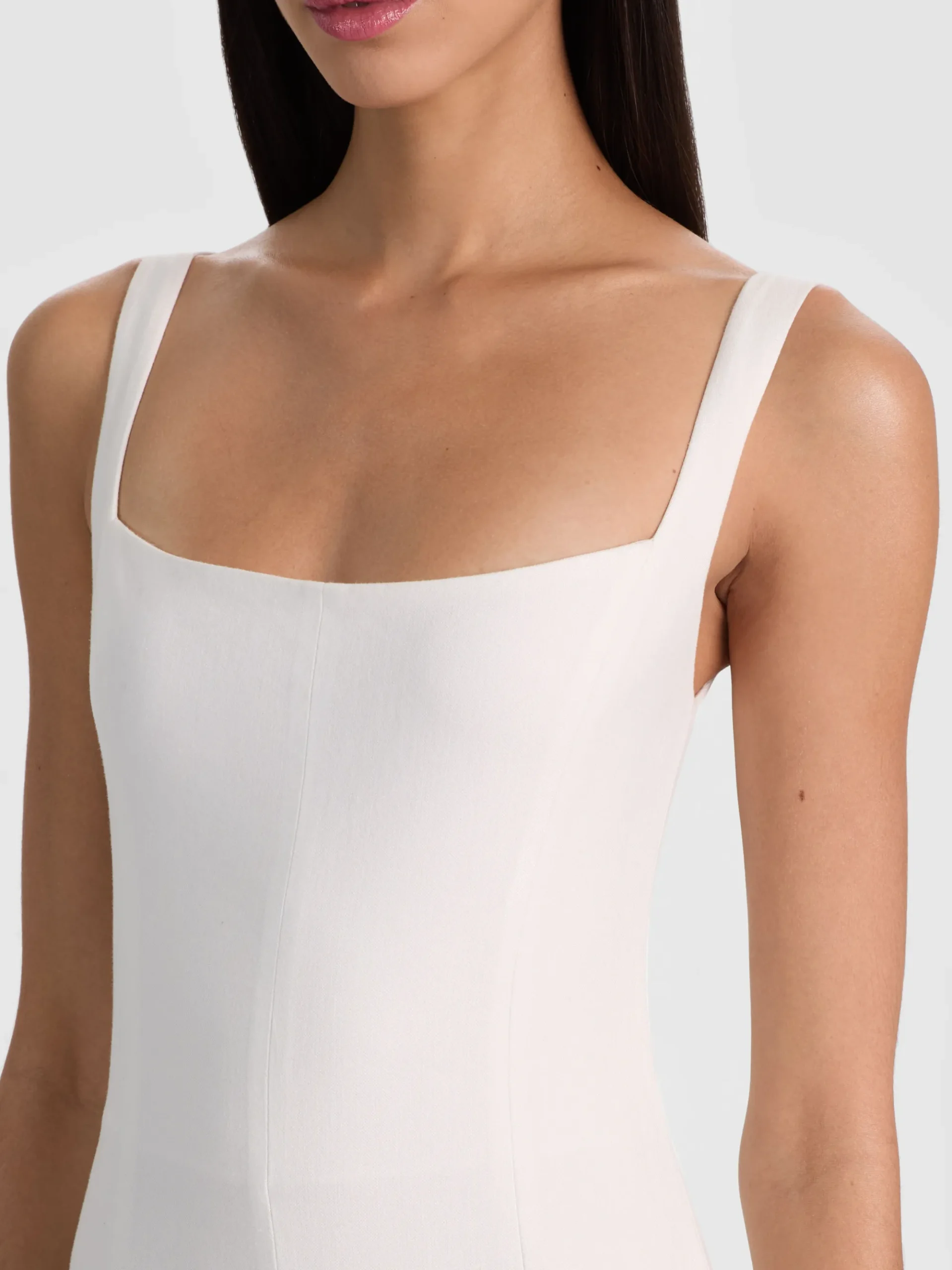 Alice and Olivia POLLY FLARED MIDI DRESS