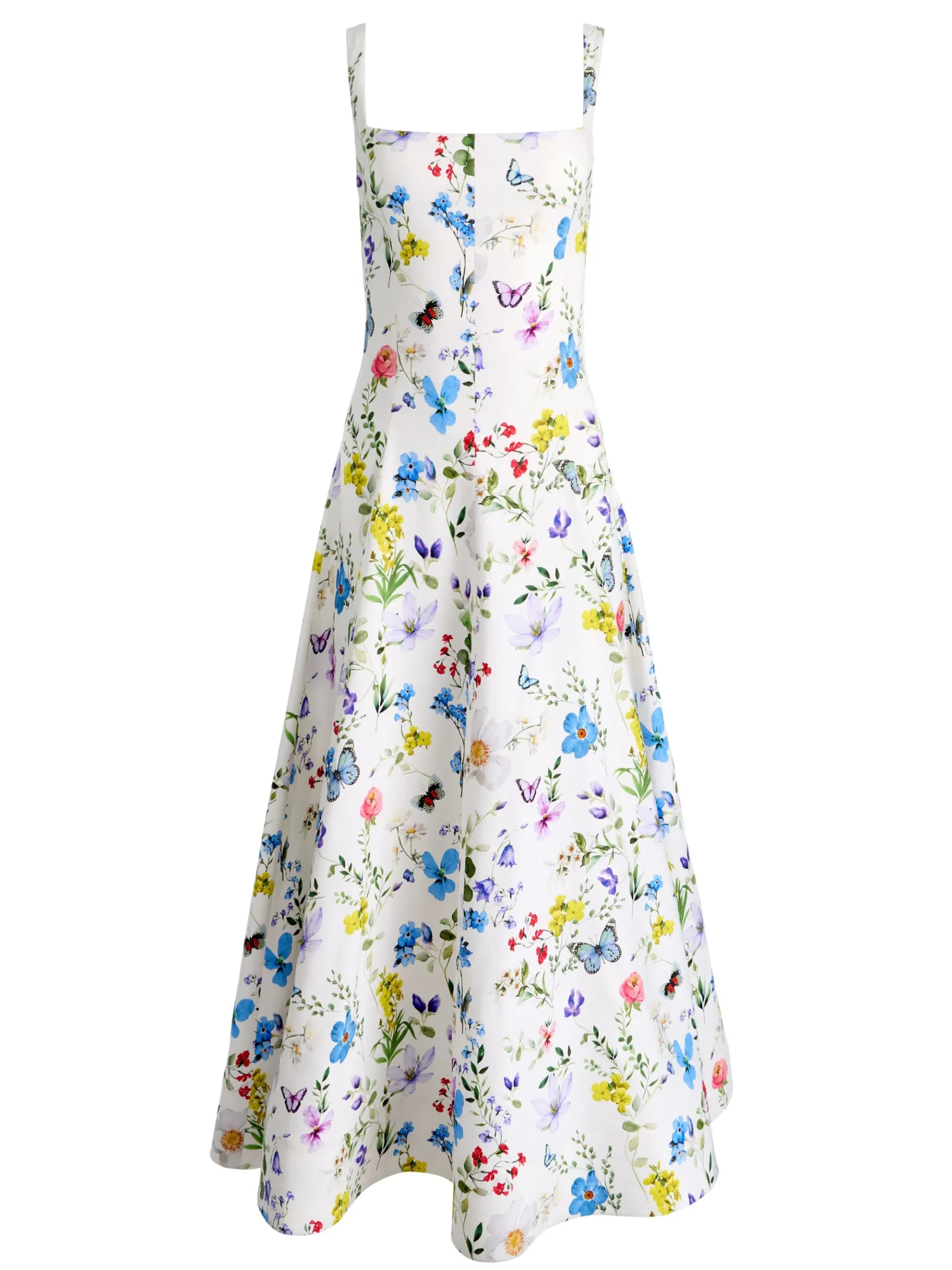 Alice and Olivia POLLY FLARED MIDI DRESS