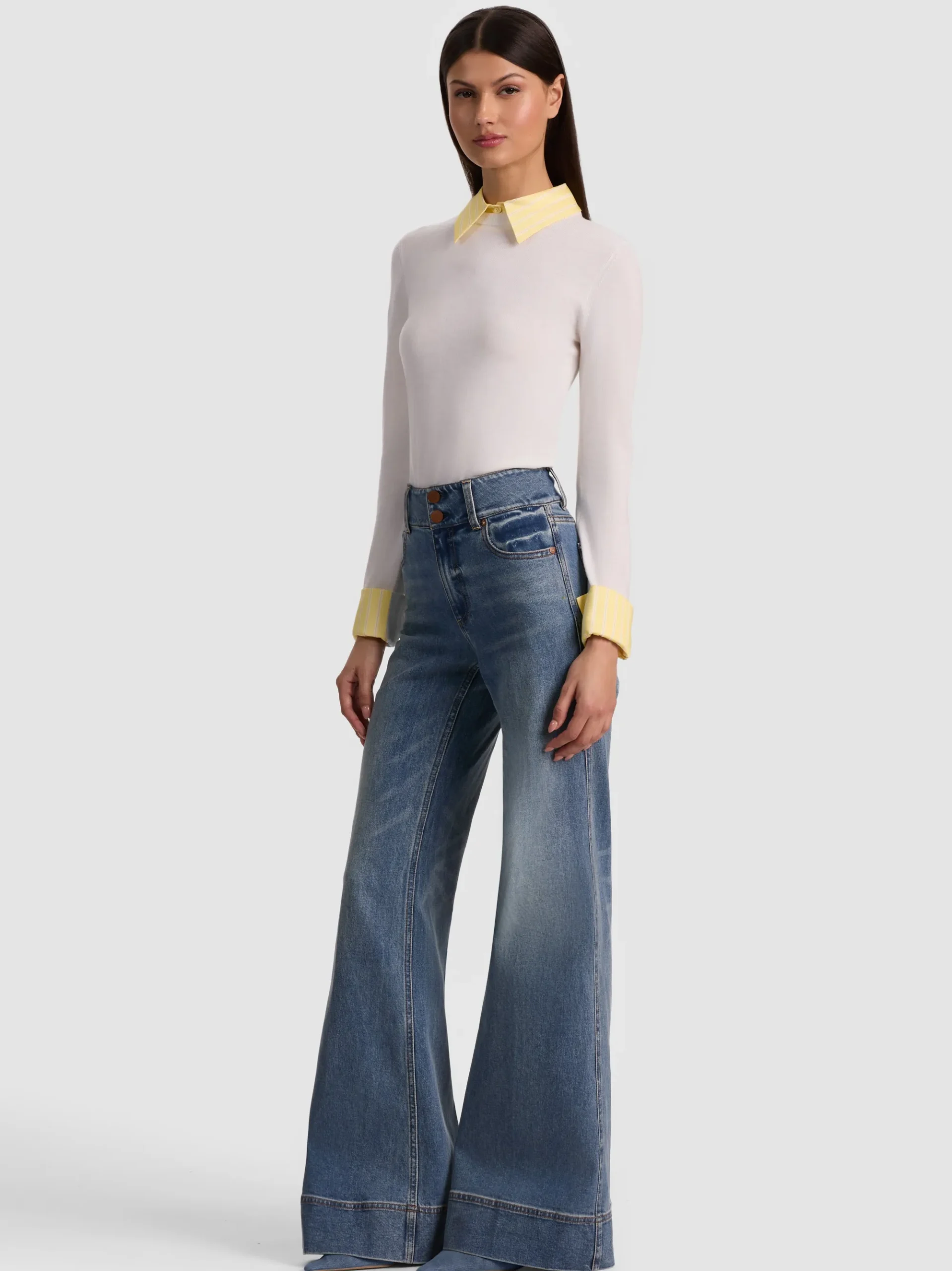 Alice and Olivia PORLA COLLARED SWEATER