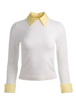 Alice and Olivia PORLA COLLARED SWEATER