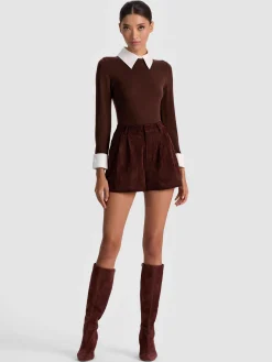 Alice and Olivia PORLA COLLARED SWEATER