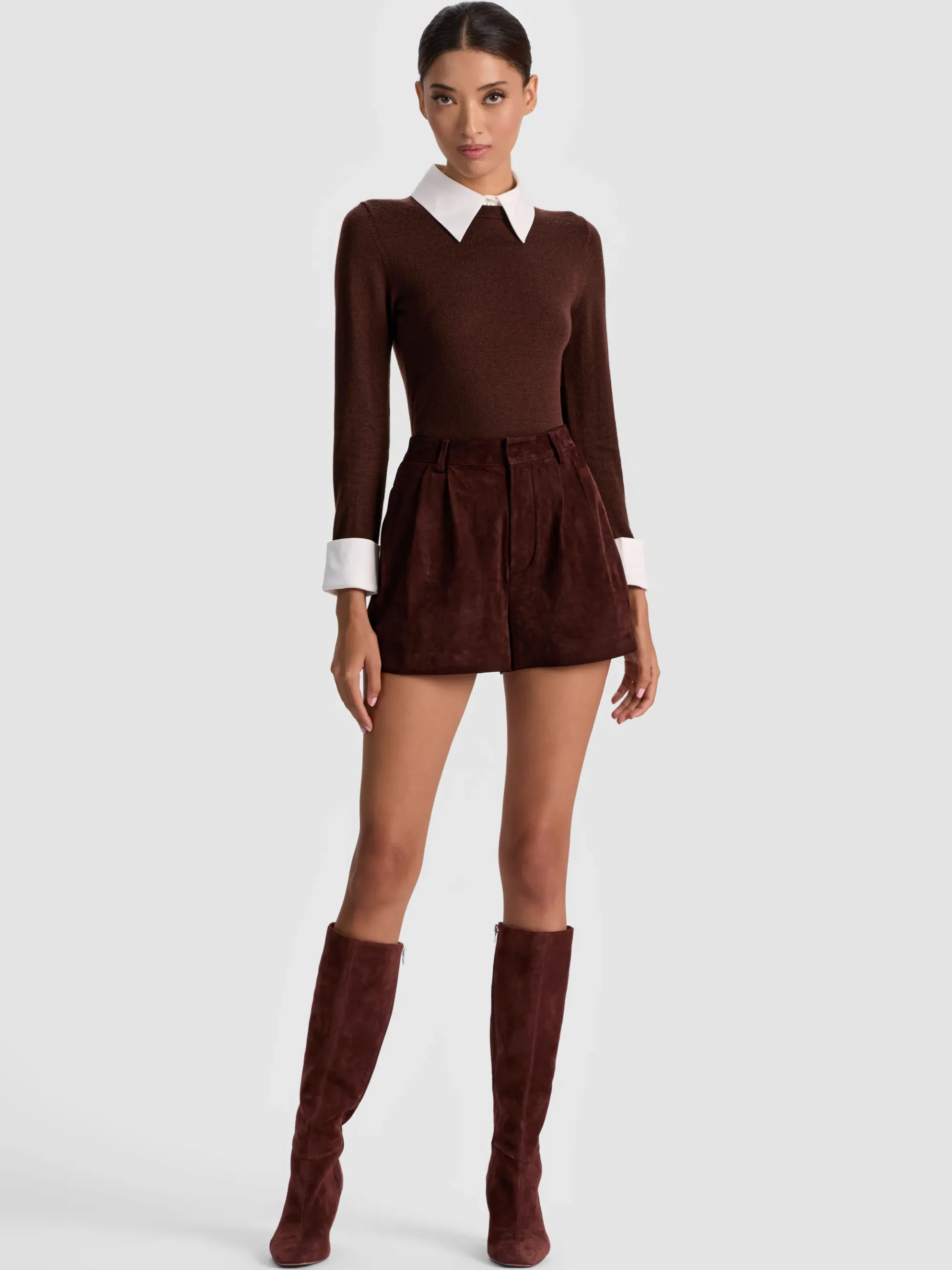 Alice and Olivia PORLA COLLARED SWEATER