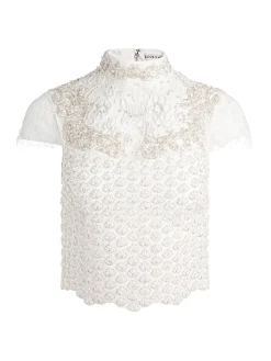 Alice and Olivia PRIA EMBELLISHED TOP