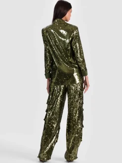 Alice and Olivia QUINCY SEQUIN BLAZER