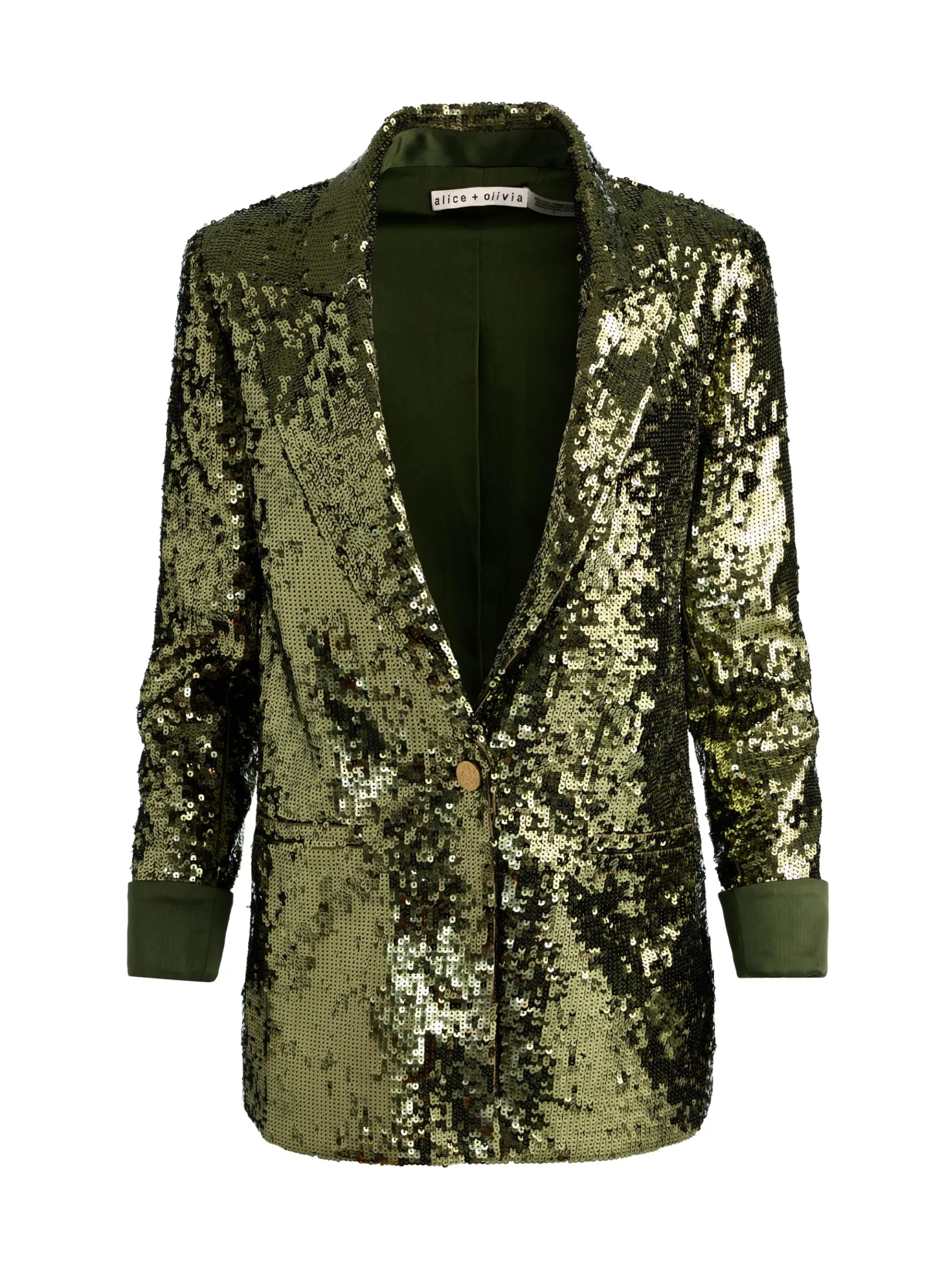 Alice and Olivia QUINCY SEQUIN BLAZER