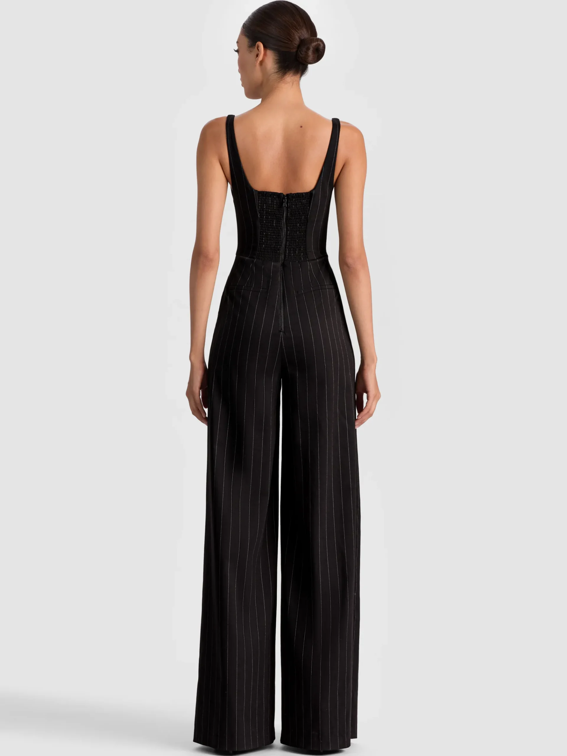 Alice and Olivia REBECCA TAILORED VEST JUMPSUIT