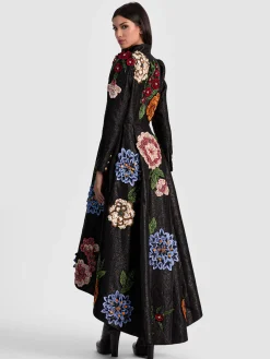 Alice and Olivia RENATA EMBELLISHED MAXI COAT