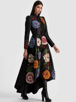 Alice and Olivia RENATA EMBELLISHED MAXI COAT
