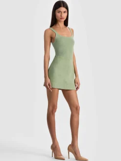 Alice and Olivia RILEY SUEDE MINI SKIRT