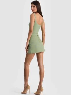 Alice and Olivia RILEY SUEDE MINI SKIRT