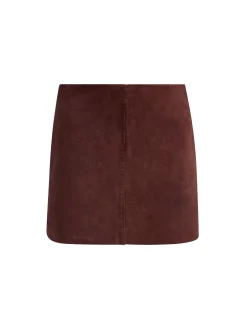 Alice and Olivia RILEY SUEDE MINI SKIRT