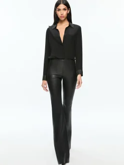 Alice and Olivia RMP LEATHER PANT