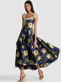Alice and Olivia ROSALEE MIDI DRESS