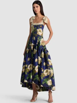 Alice and Olivia ROSALEE MIDI DRESS