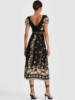 Alice and Olivia ROSE MIDI DRESS